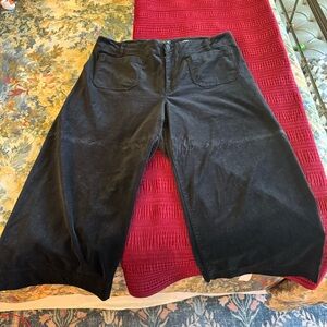 Anthropologie Maeve Velvet Colette pants in black